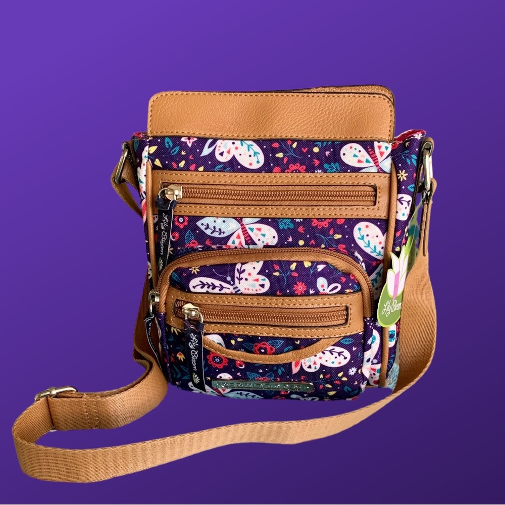 LILLY BLOOM ECLECTIC BUTTERFLY JAMIE MINI BAG. NEW WITH TAG